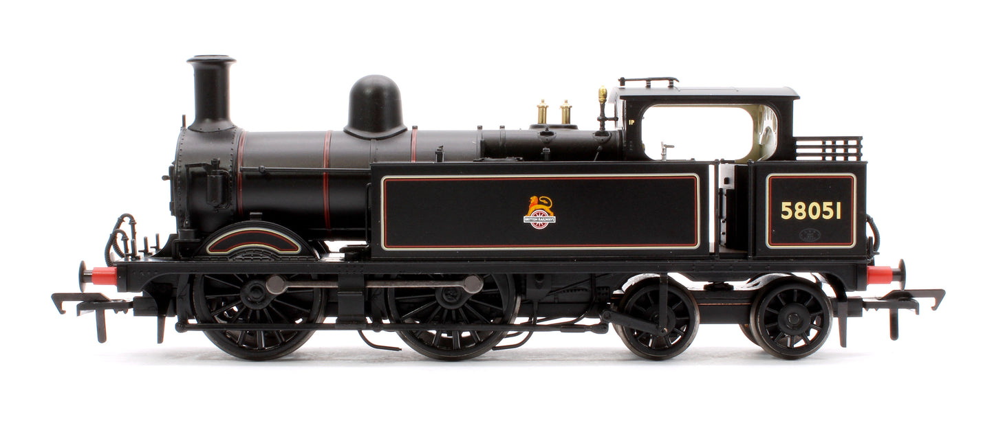 MR 1532 (1P) Tank 58051 BR Lined Black (Early Emblem) Steam Locomotive - DCC Sound