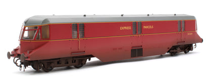 GWR Parcels Railcar BR ‘Express Parcels’ Crimson No. W34W (Grey Roof) Diesel Locomotive - Weathered