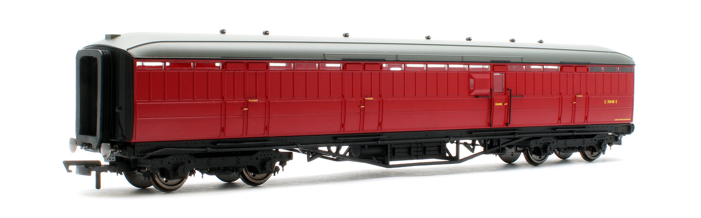 BR Gresley Corridor Crimson Passenger Brake No.E70448E