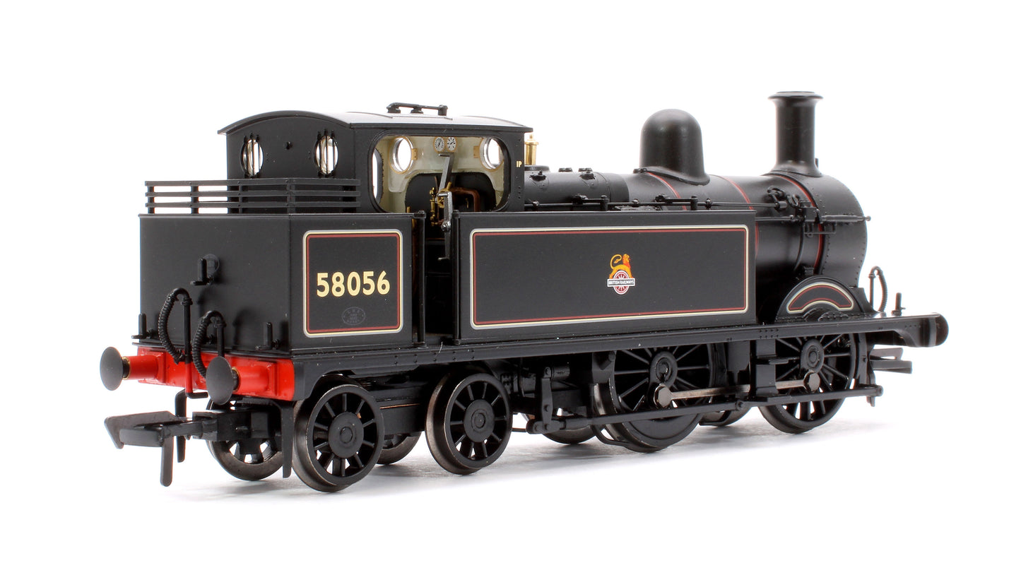 MR 1532 (1P) Tank 58056 BR Lined Black (Early Emblem) Steam Locomotive