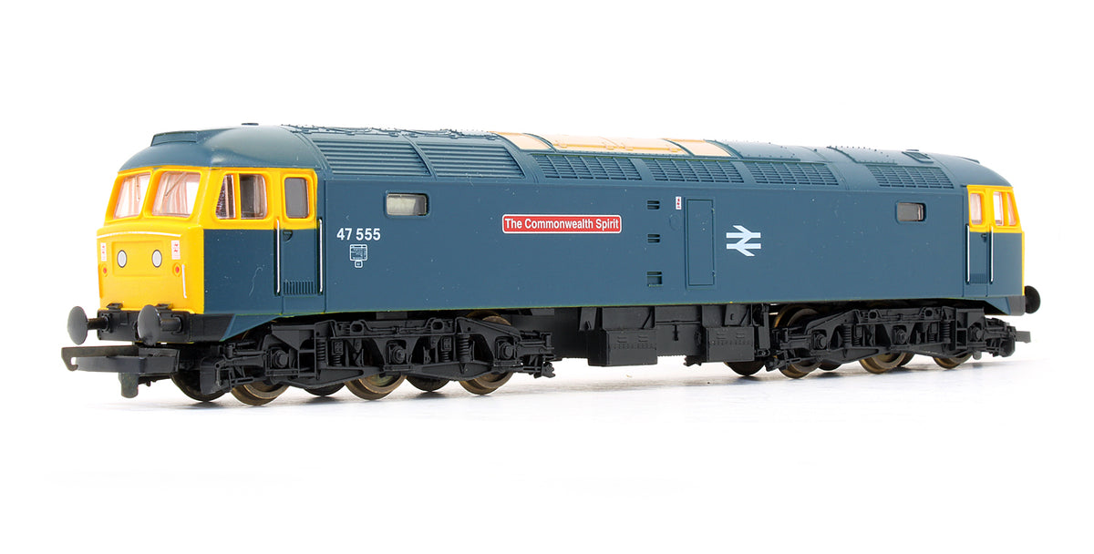 Pre-Owned BR Blue Class 47555 'The Commonwealth Spirit' Diesel Locomotive