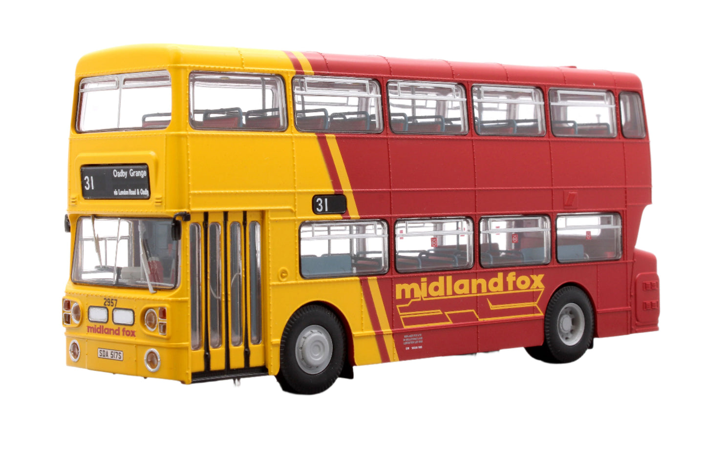 Leyland Fleetline SDA517S, Route 31 Oadby Grange, Midland Fox livery