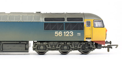 Pre-Owned R2253 Class 56123 BR Large Logo Blue Diesel Locomotive - Weathered Edition