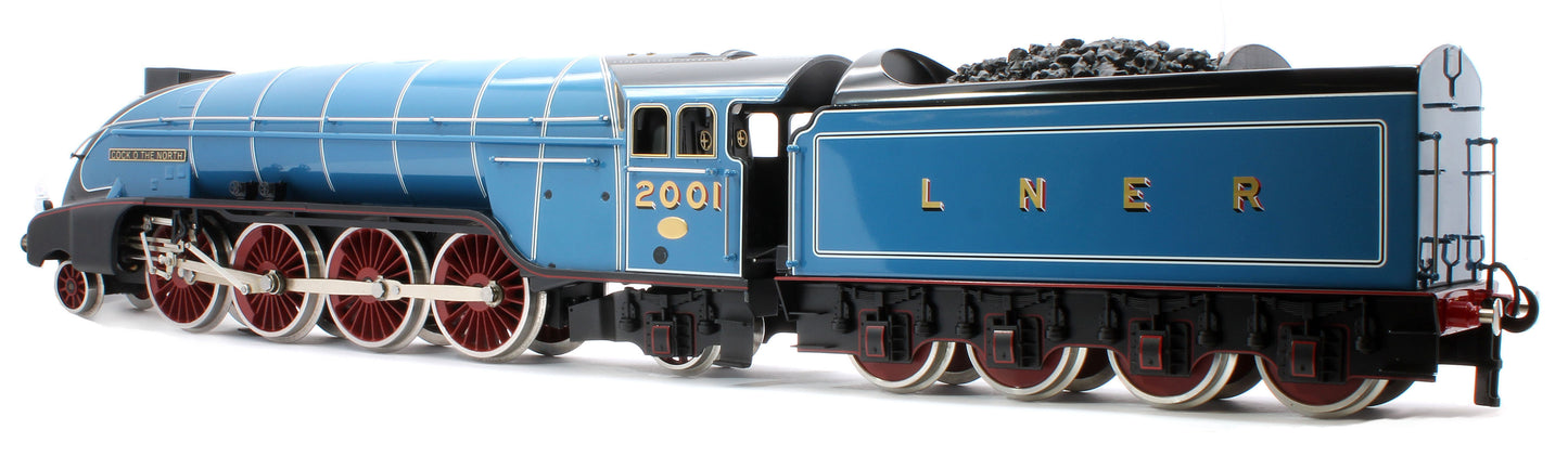 E/36-B2-CN P2 Class Streamlined "Cock O The North" 2-8-2 LNER Garter Blue No. 2001 Steam Locomotive