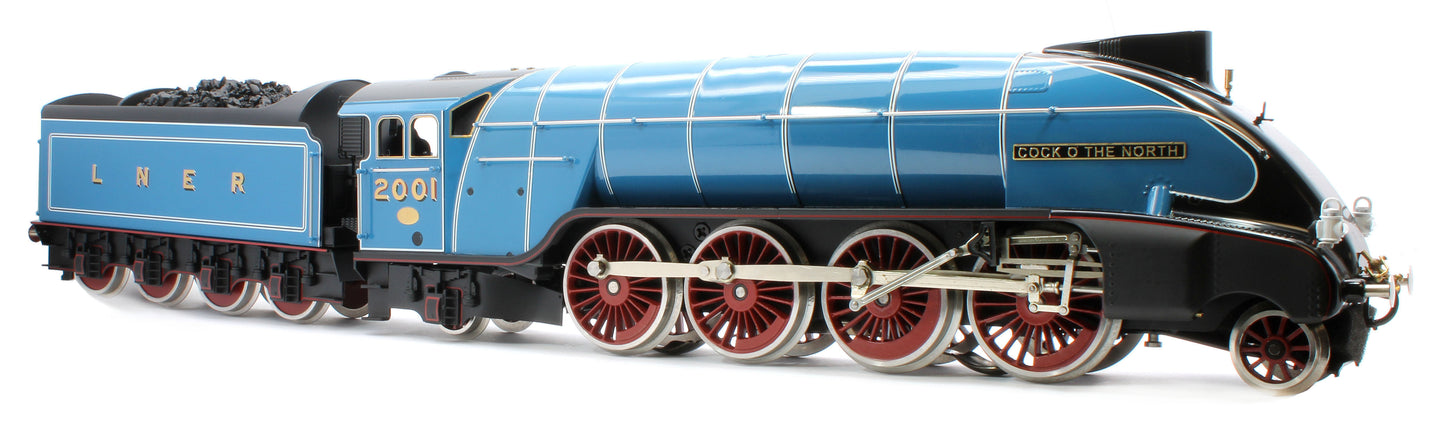 E/36-B2-CN P2 Class Streamlined "Cock O The North" 2-8-2 LNER Garter Blue No. 2001 Steam Locomotive