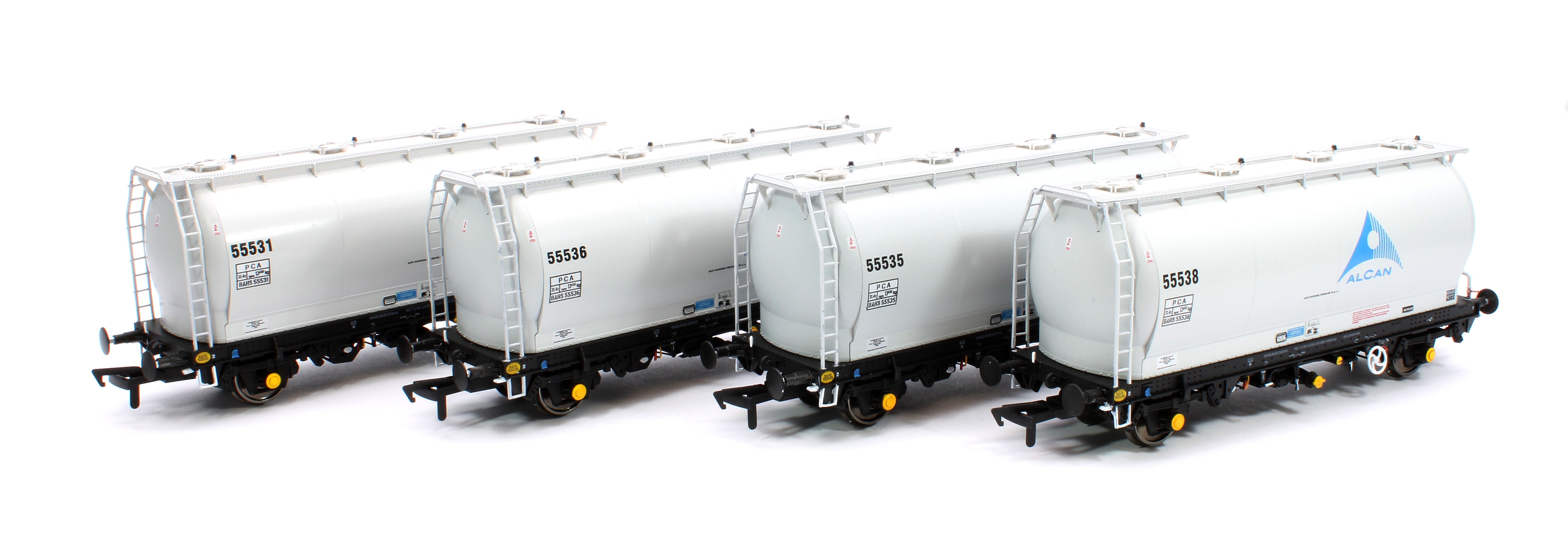 Revolution Trains RT-PCA20-201A Pack of 4 Alcan PCA tanks – Rails