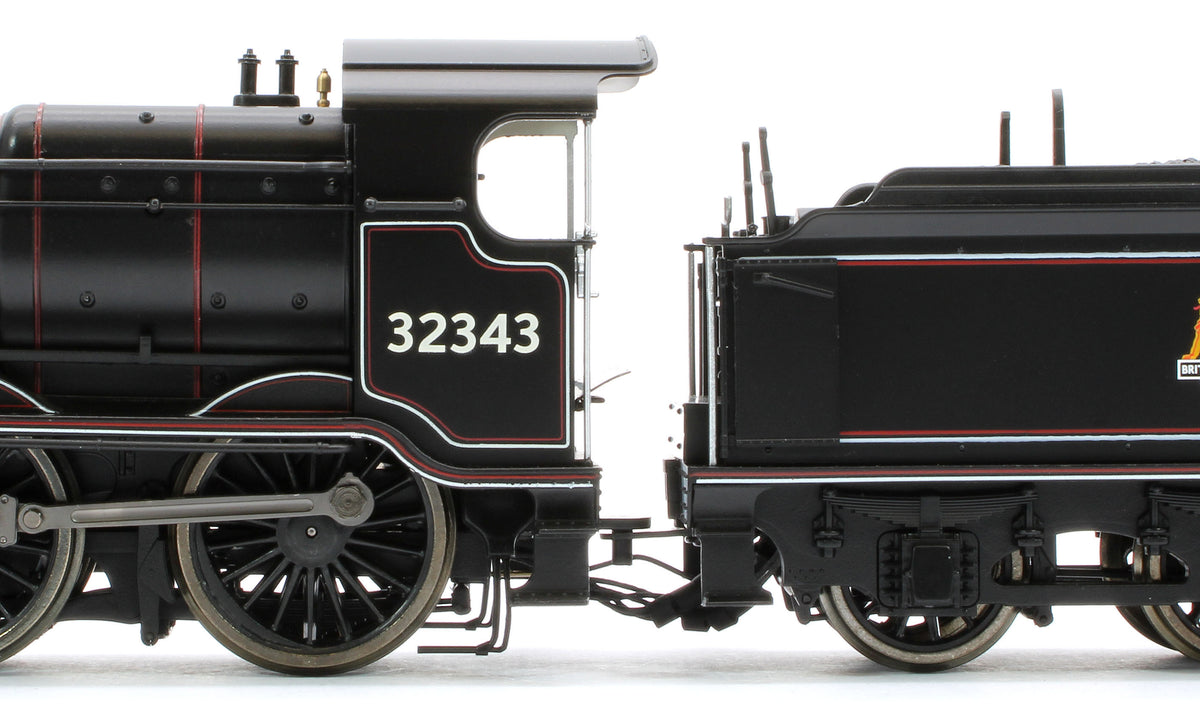 S4102-09 LB&SCR K Class 2-6-0 BR Black Early Emblem No.32343 Steam Locomotive