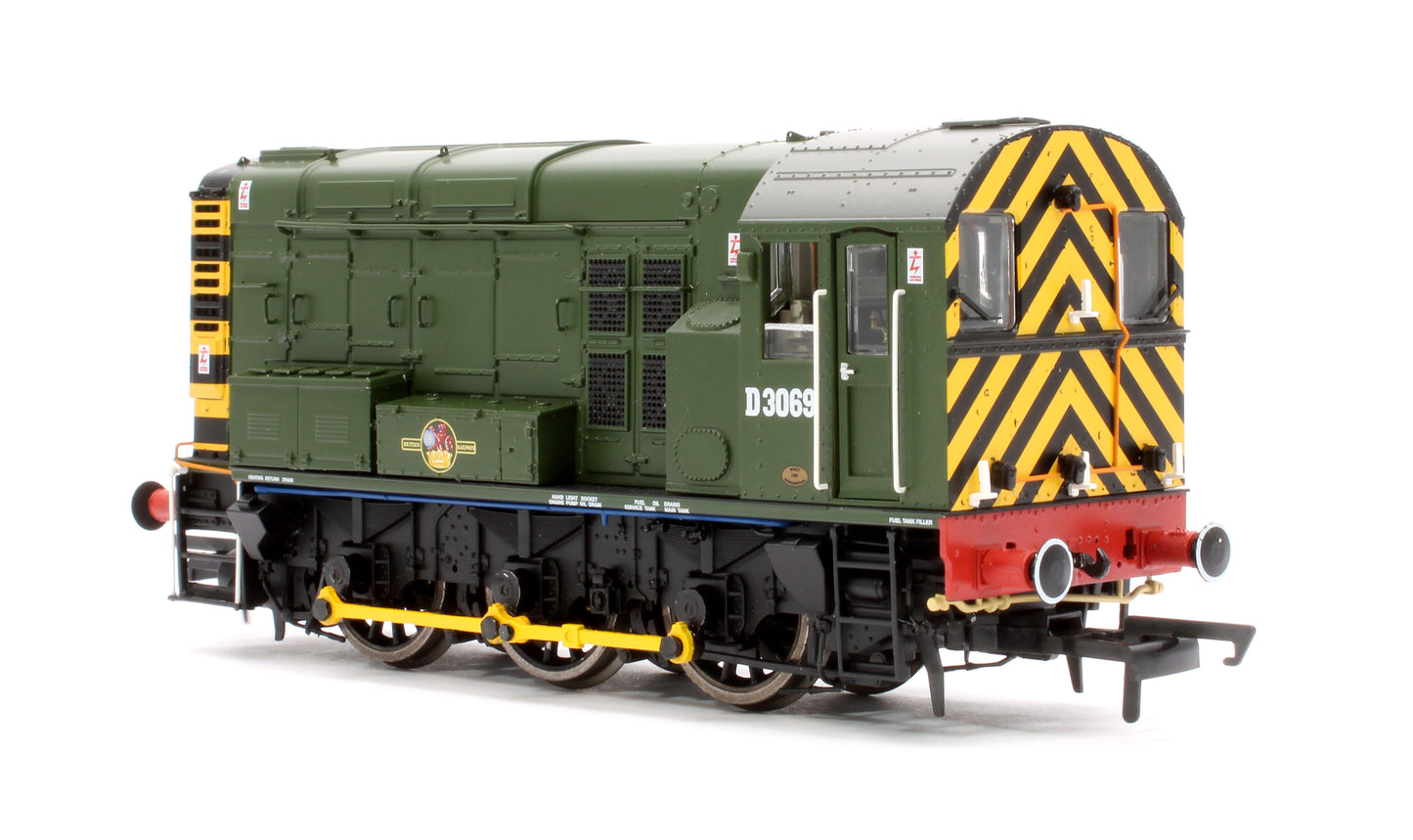 Class 08 0-6-0 D3069 BR Diesel Shunter - DCC Sound Fitted