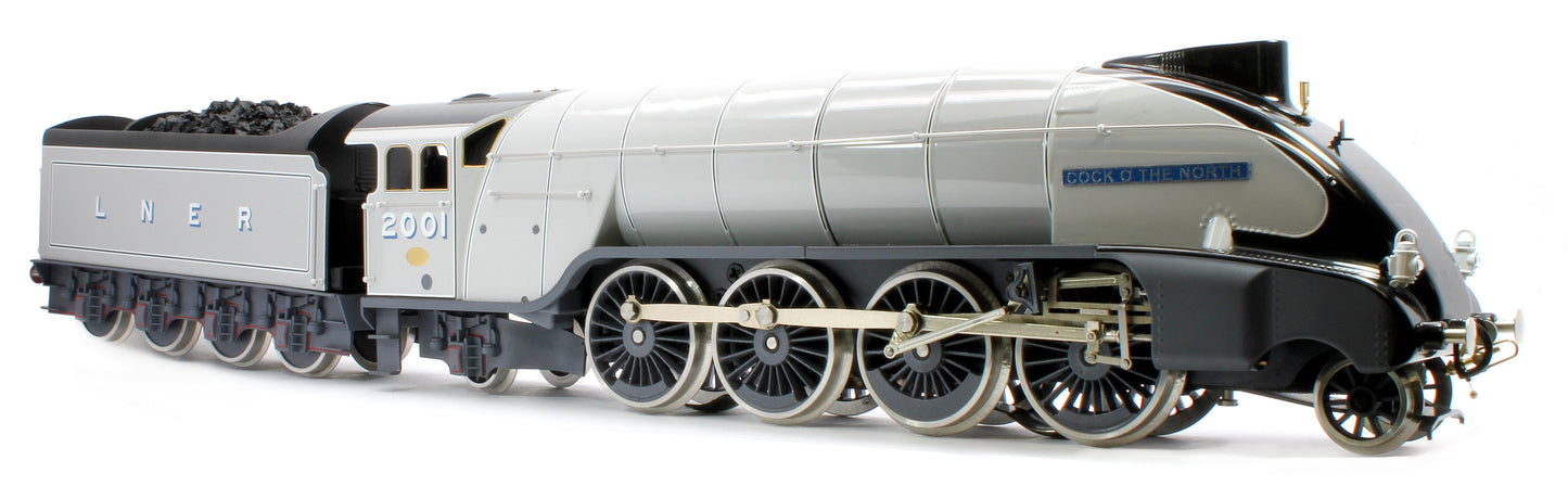 E/36-B3-CN P2 Class Streamlined "Cock O The North" 2-8-2 LNER Two Tone Grey No. 2001 Steam Locomotive