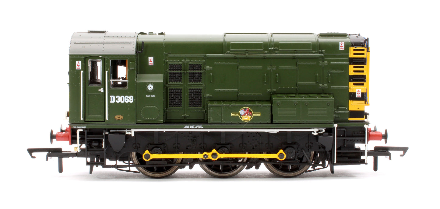 Class 08 0-6-0 D3069 BR Diesel Shunter - DCC Sound Fitted