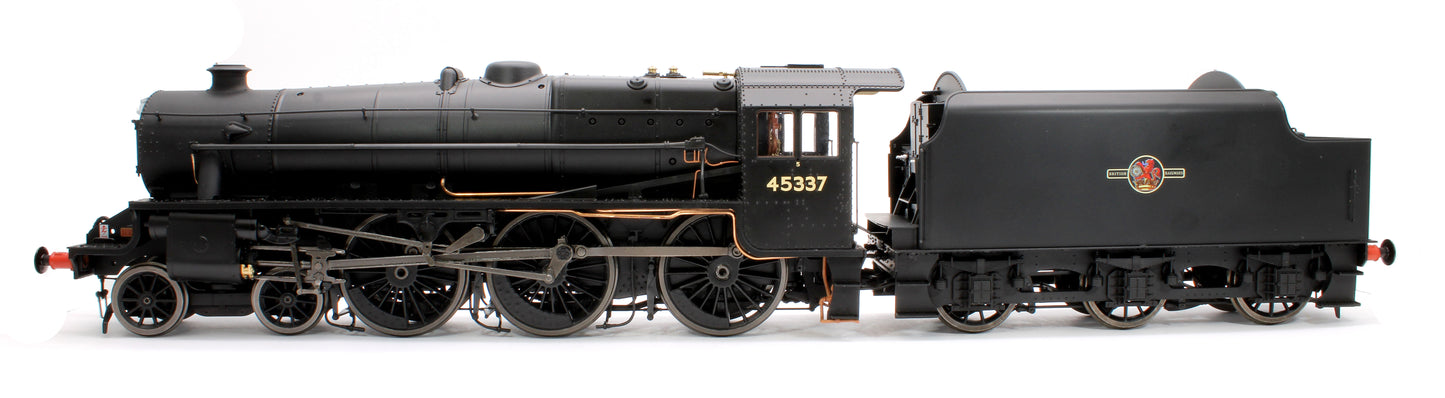 Stanier Class 5 4-6-0 "Black 5" Plain BR Black '45337' Welded Tender Steam Locomotive