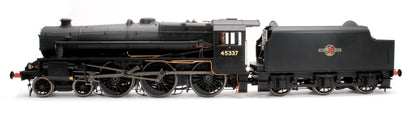 Stanier Class 5 4-6-0 "Black 5" Plain BR Black '45337' Welded Tender Steam Locomotive