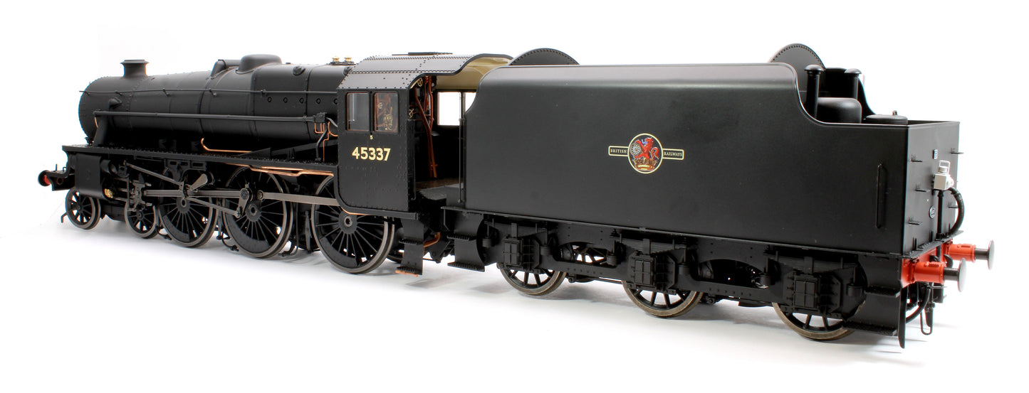 Stanier Class 5 4-6-0 "Black 5" Plain BR Black '45337' Welded Tender Steam Locomotive