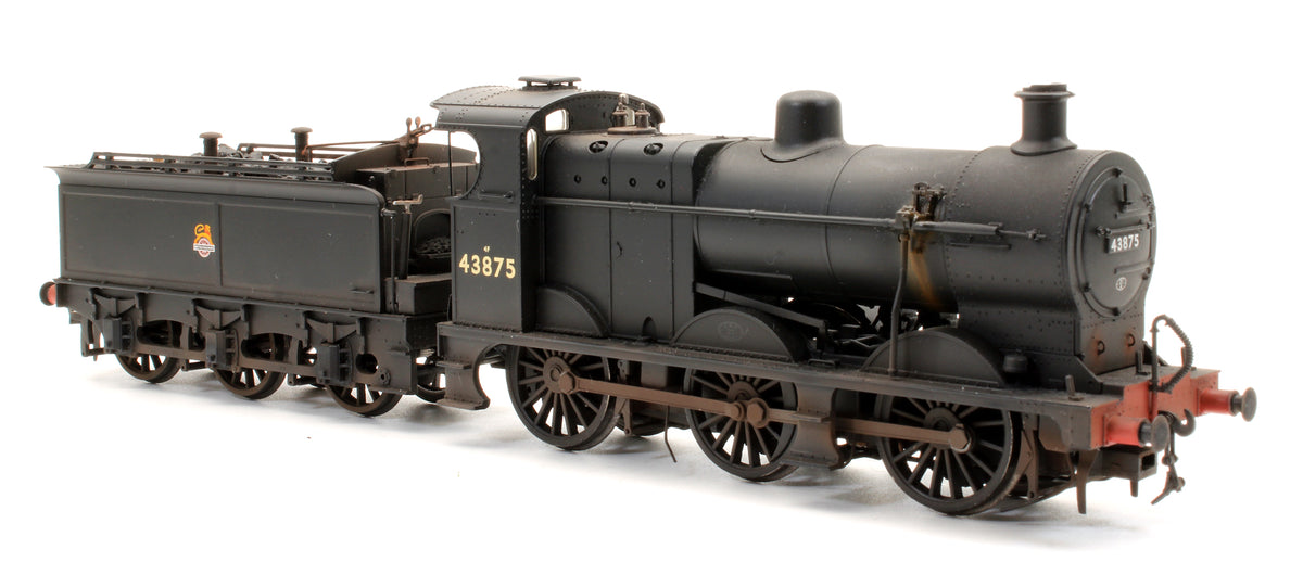 Pre-Owned Class 4F 0-6-0 43875 BR Black Early Emblem Steam Locomotive (Custom Weathered) - DCC Fitted