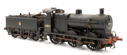 Pre-Owned Class 4F 0-6-0 43875 BR Black Early Emblem Steam Locomotive (Custom Weathered) - DCC Fitted