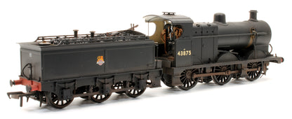 Pre-Owned Class 4F 0-6-0 43875 BR Black Early Emblem Steam Locomotive (Custom Weathered) - DCC Fitted