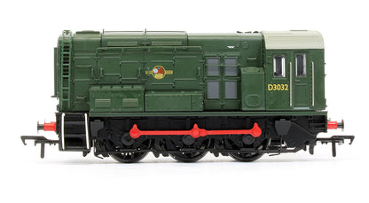 Pre-Owned 32-113 Class 08 D3032 BR Green Hinged Door Type Diesel Shunter Locomotive