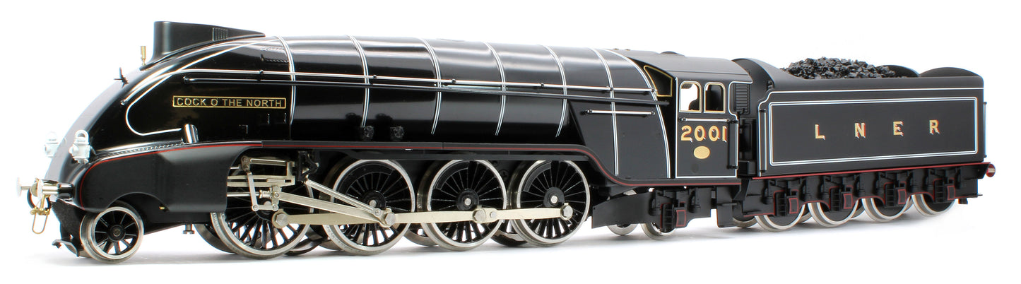E/36-B4-CN P2 Class Streamlined "Cock O The North" 2-8-2 LNER Lined Gloss Black No. 2001 Steam Locomotive