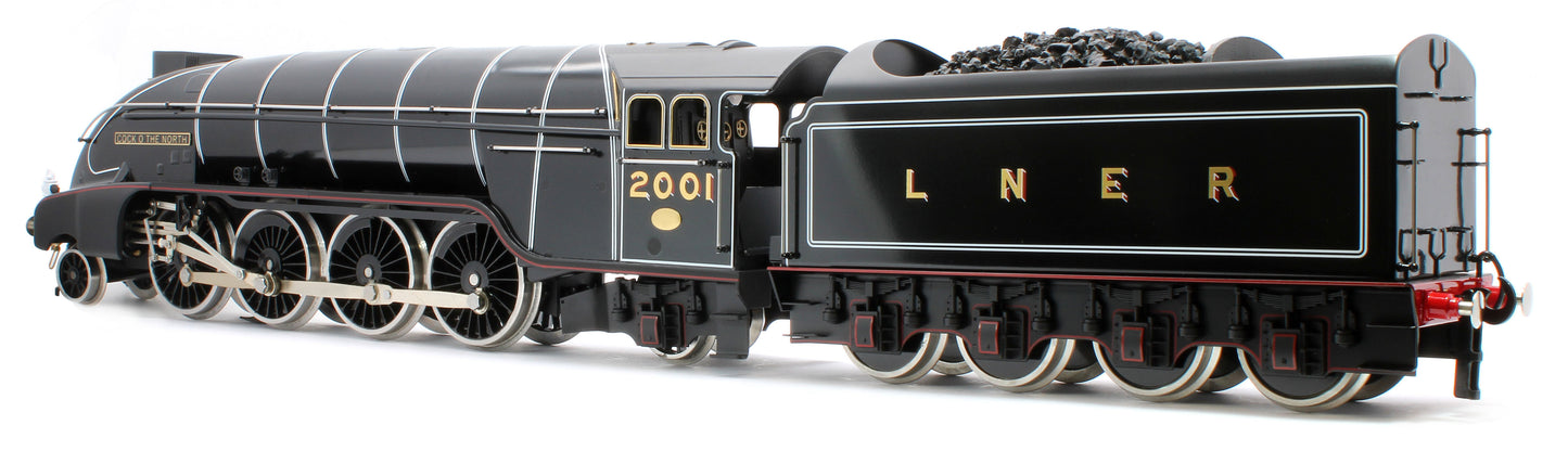 E/36-B4-CN P2 Class Streamlined "Cock O The North" 2-8-2 LNER Lined Gloss Black No. 2001 Steam Locomotive