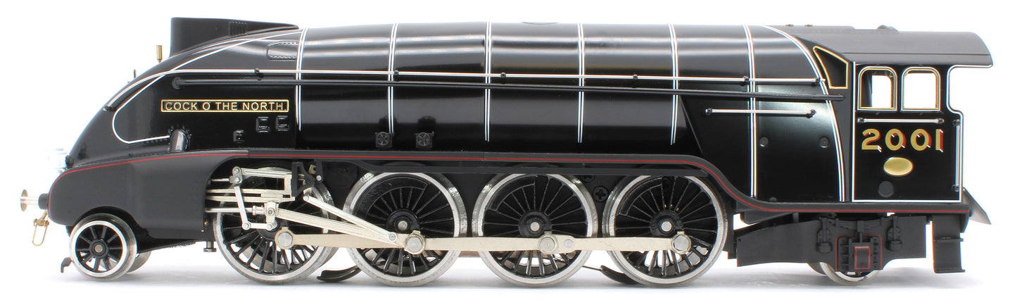 E/36-B4-CN P2 Class Streamlined "Cock O The North" 2-8-2 LNER Lined Gloss Black No. 2001 Steam Locomotive