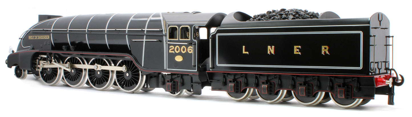 E/36-B4-WB P2 Class Streamlined "Wolf of Badenoch" 2-8-2 LNER Lined Gloss Black No. 2006 Steam Locomotive