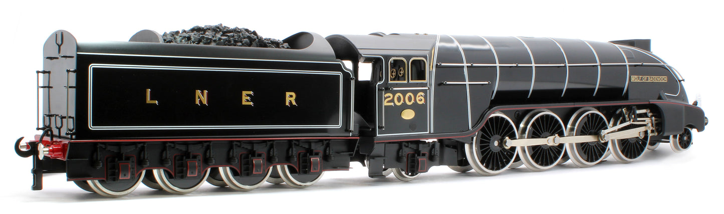 E/36-B4-WB P2 Class Streamlined "Wolf of Badenoch" 2-8-2 LNER Lined Gloss Black No. 2006 Steam Locomotive