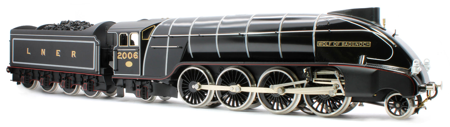 E/36-B4-WB P2 Class Streamlined "Wolf of Badenoch" 2-8-2 LNER Lined Gloss Black No. 2006 Steam Locomotive