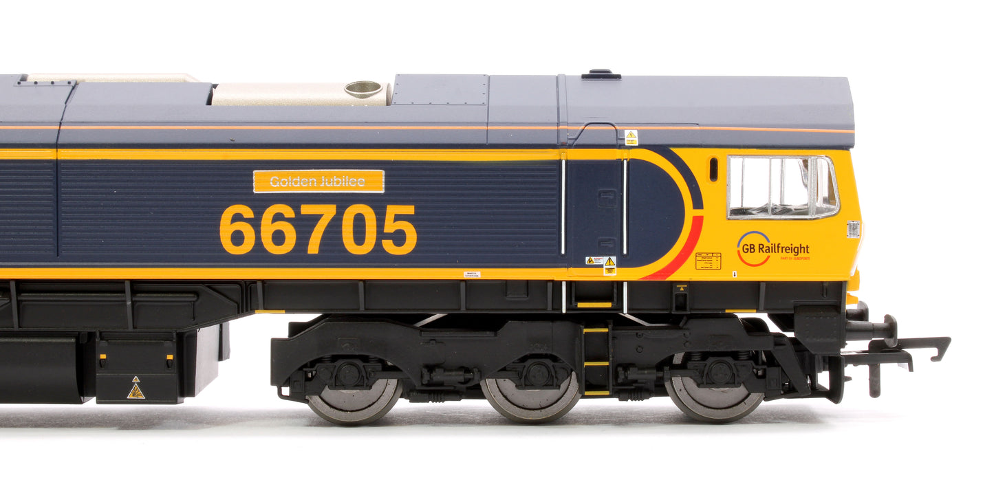 Class 66 GBRf Co-Co 66705 'Golden Jubilee' Diesel Locomotive