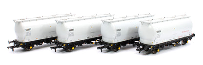 Pack of 4 RioTintoAlcan liveried PCA tanks (no ladders). Numbers: 55531, 55534, 55537, 55541