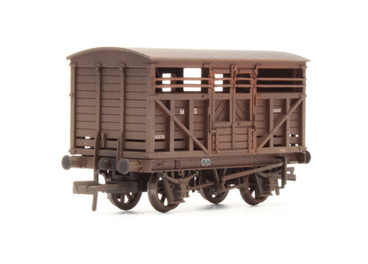 Pre-Owned 12 Ton Cattle Wagon LMS Bauxite No.214878 - Custom Weathered