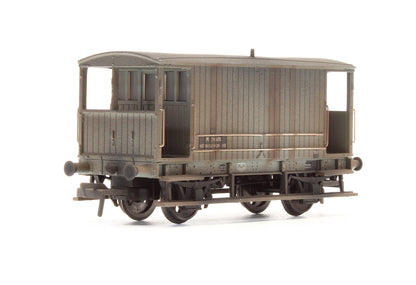 Pre-Owned Midland Brake Van BR Grey (Without Duckets) - Custom Weathered