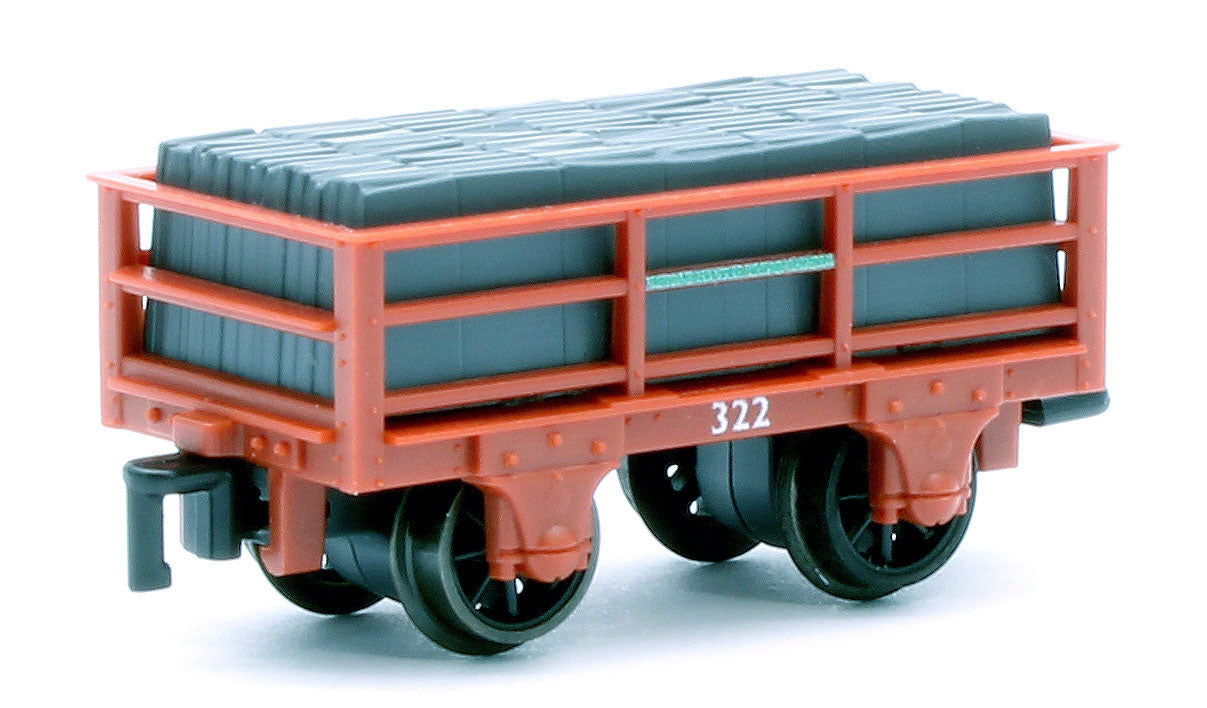 2T Ffestiniog Railway Welsh Slate Wagon Red Triple Pack