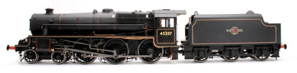 Stanier Class 5 4-6-0 "Black 5" Late BR Lined '45337' Welded Tender Steam Locomotive - DCC Sound