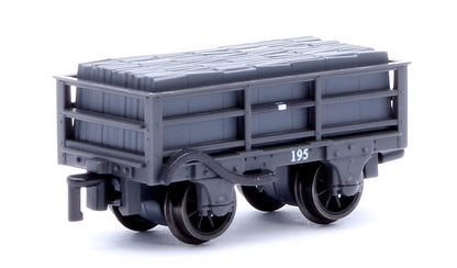 2T Ffestiniog Railway Welsh Slate Wagon Dark Grey Triple Pack