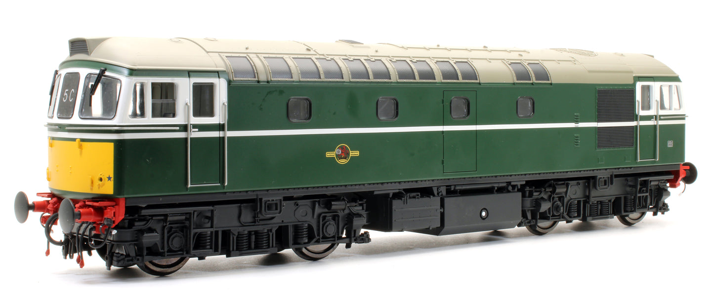 Pre-Owned BRCW Type / Class 33 Bo-Bo (Version 2) BR Green with small yellow ends Diesel Locomotive