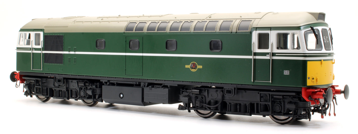 Pre-Owned BRCW Type / Class 33 Bo-Bo (Version 2) BR Green with small yellow ends Diesel Locomotive