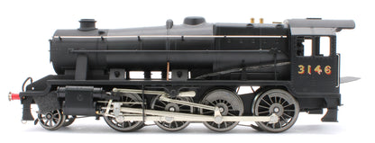 E/38-C LNER Stanier Class 8F 2-8-0 Unlined Satin Black No. 3146 Steam Locomotive