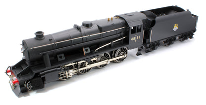 E/38-D Stanier Class 8F 2-8-0 BR Unlined Satin Black No. 48151 Steam Locomotive