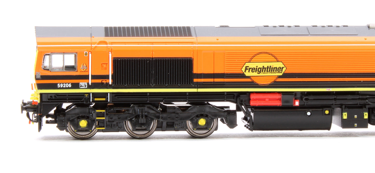 Class 59 206 'John F Yeoman' G&W Freightliner Diesel Locomotive DCC Sound