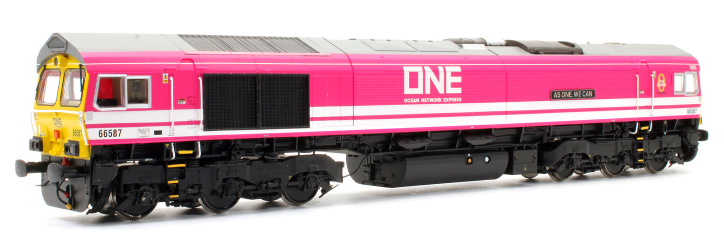 Pre-Owned Class 66587 Freightliner/ONE Pink Livery Diesel Locomotive - DCC Fitted