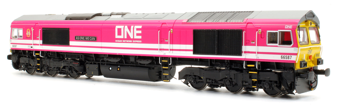 Pre-Owned Class 66587 Freightliner/ONE Pink Livery Diesel Locomotive - DCC Fitted