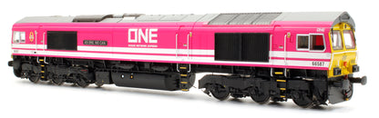 Pre-Owned Class 66587 Freightliner/ONE Pink Livery Diesel Locomotive - DCC Fitted