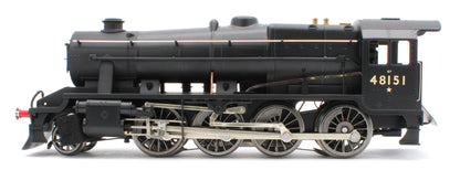E/38-D Stanier Class 8F 2-8-0 BR Unlined Satin Black No. 48151 Steam Locomotive