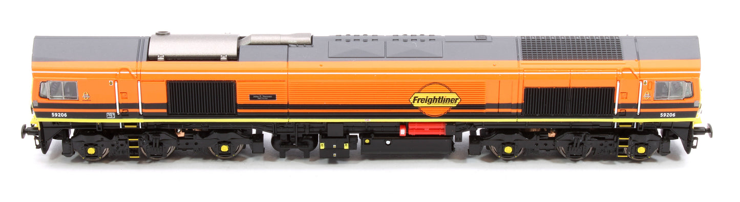 Class 59 206 'John F Yeoman' G&W Freightliner Diesel Locomotive DCC Sound