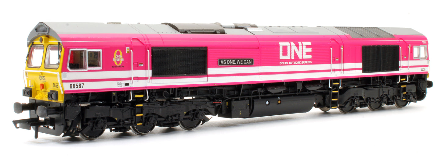 Pre-Owned Class 66587 Freightliner/ONE Pink Livery Diesel Locomotive - DCC Fitted
