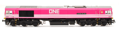 Pre-Owned Class 66587 Freightliner/ONE Pink Livery Diesel Locomotive - DCC Fitted