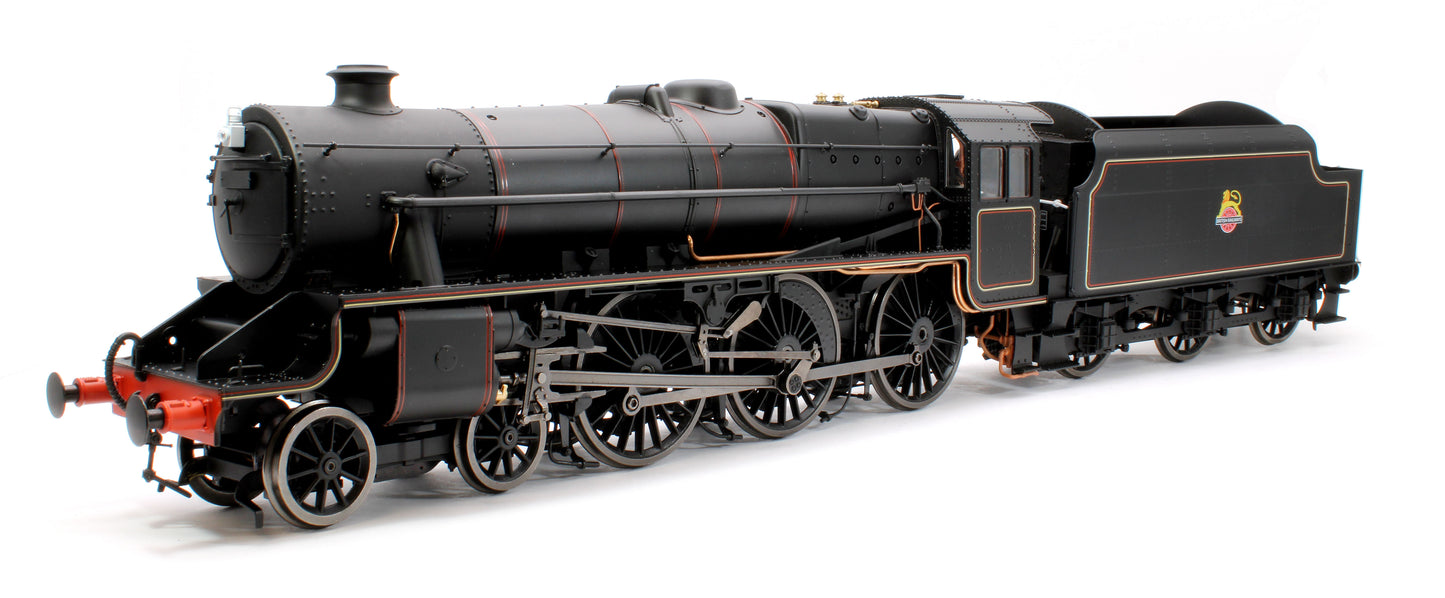 Stanier Class 5 4-6-0 "Black 5" Early BR Lined Unnumbered Riveted Tender Steam Locomotive - DCC Sound