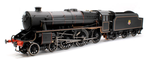 Stanier Class 5 4-6-0 "Black 5" Early BR Lined Unnumbered Riveted Tender Steam Locomotive - DCC Sound