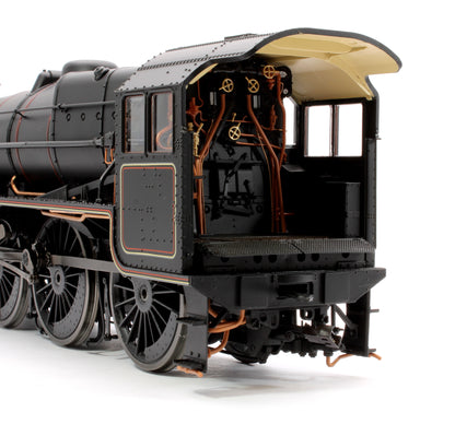 Stanier Class 5 4-6-0 "Black 5" Early BR Lined Unnumbered Riveted Tender Steam Locomotive - DCC Sound