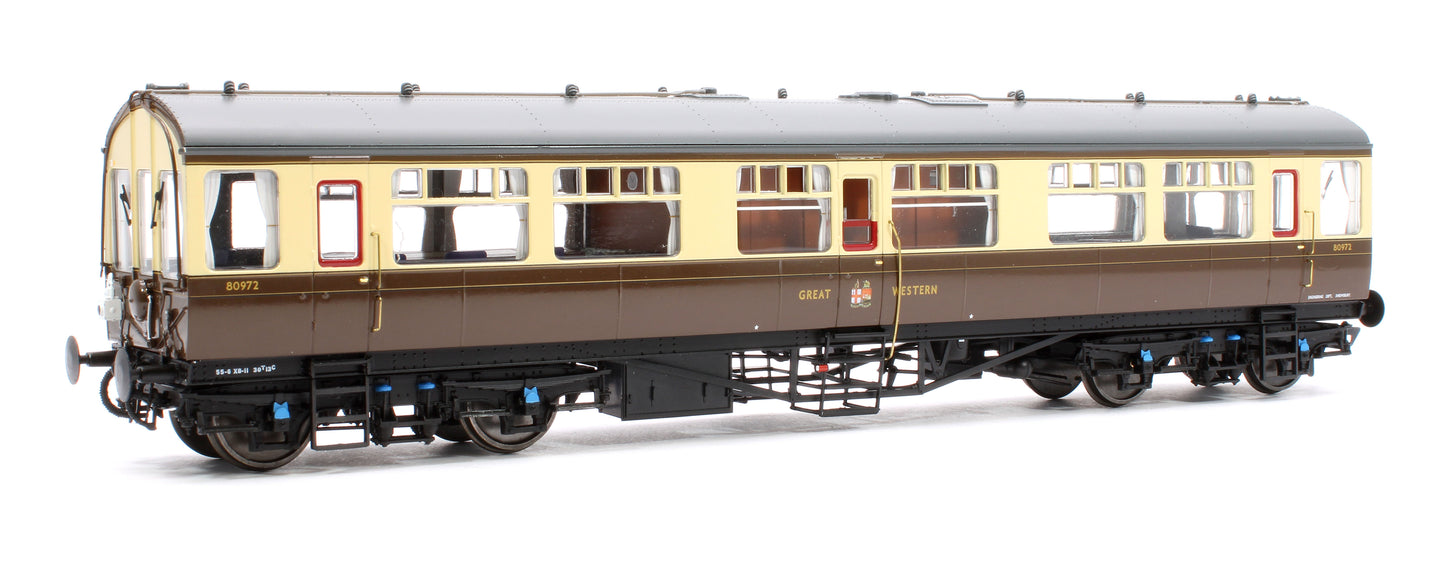 Black Label GWR Great Western Q13 Inspection Saloon, GWR Chocolate & Cream (Twin Cities) 80972